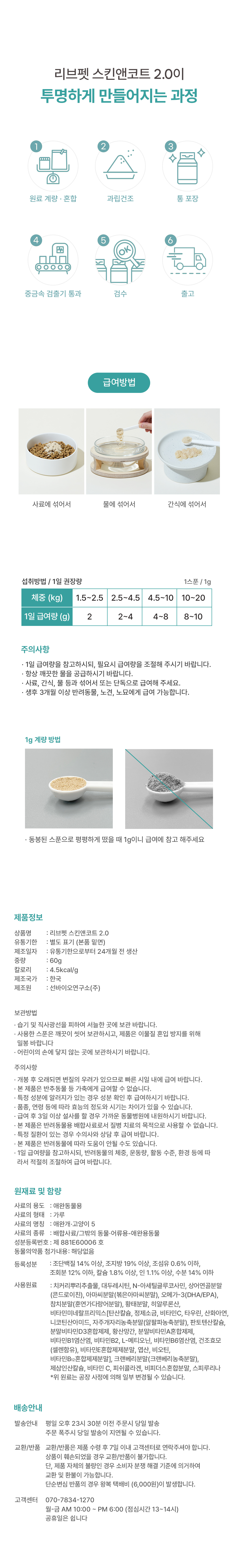 리브펫 스킨앤코트 2.0 60g 14번째