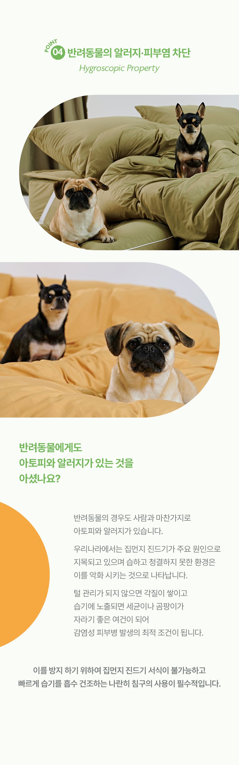 [무료배송] 깃든 반려동물과 함께 쓰는 알러지케어 나란히 차렵이불 + 베개커버 세트 SS/Q 12번째