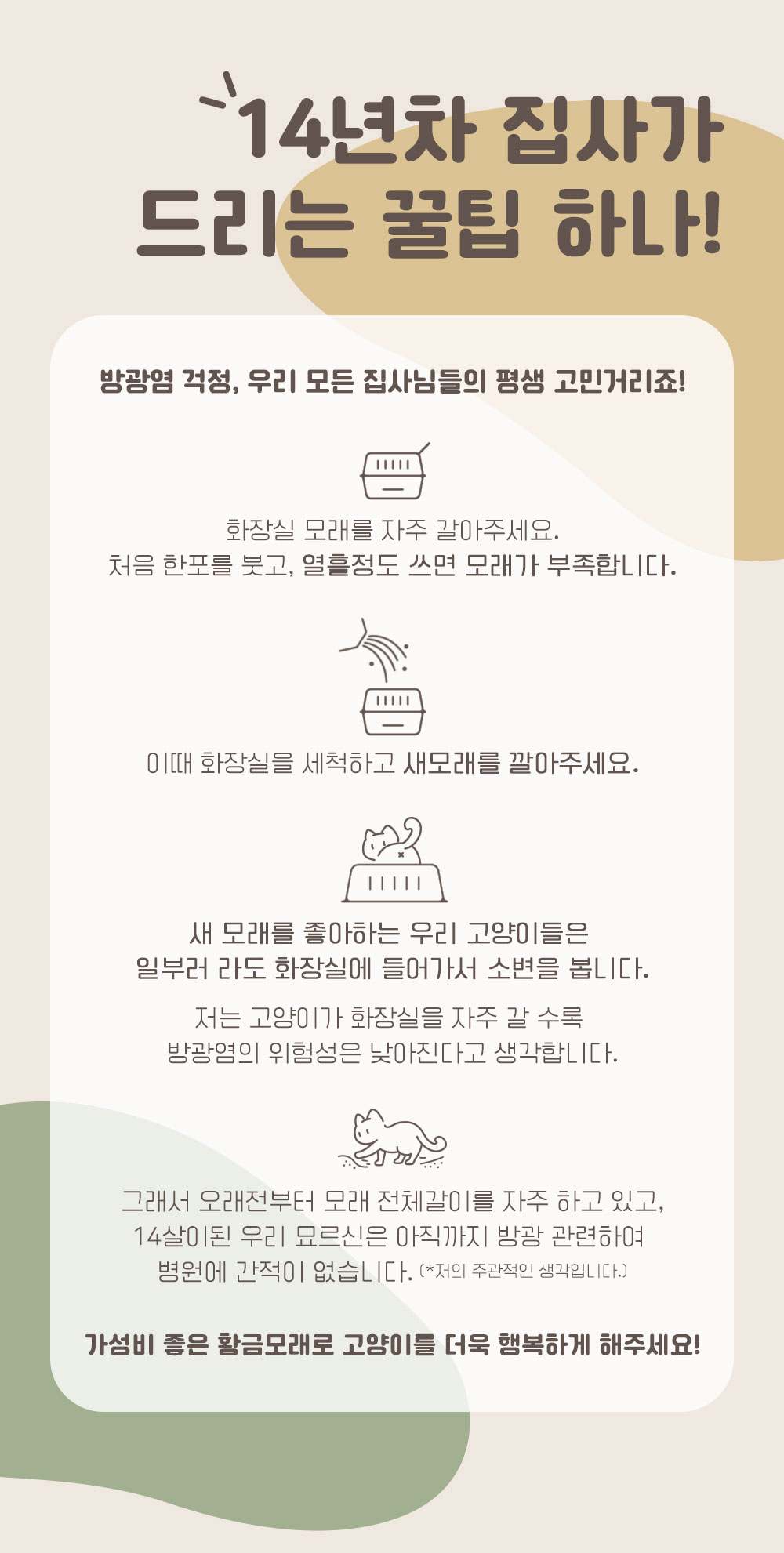 [무료배송][2개] 집사일기 황금모래 실크로드 8L 12번째
