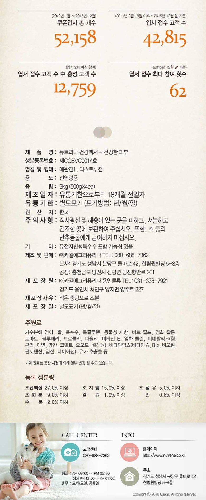뉴트리나 독 건강백서 건강한 피부 10.2kg 7번째