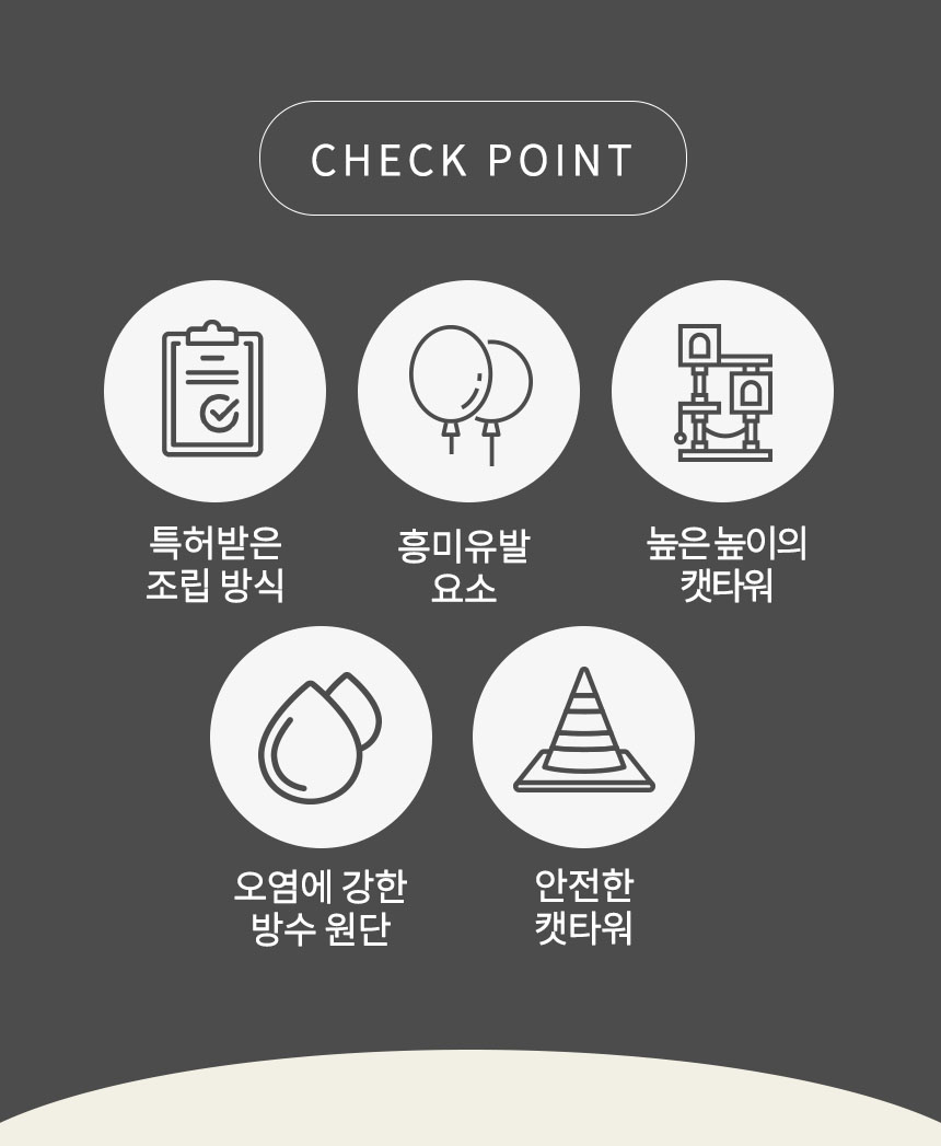 [무료배송] 펫토리아 한층뚝딱 3단 코너형 캣타워 다크그레이 1번째