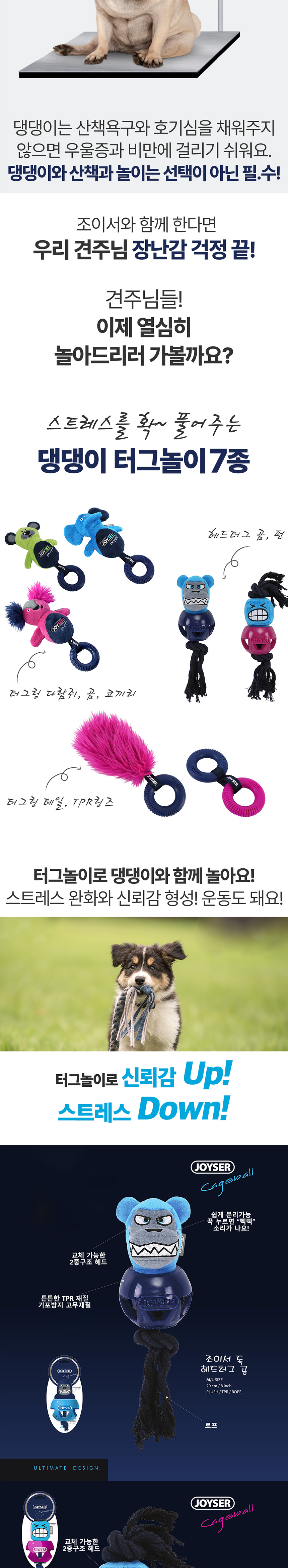 [무료배송] 조이서 독 터그링 5종 3번째
