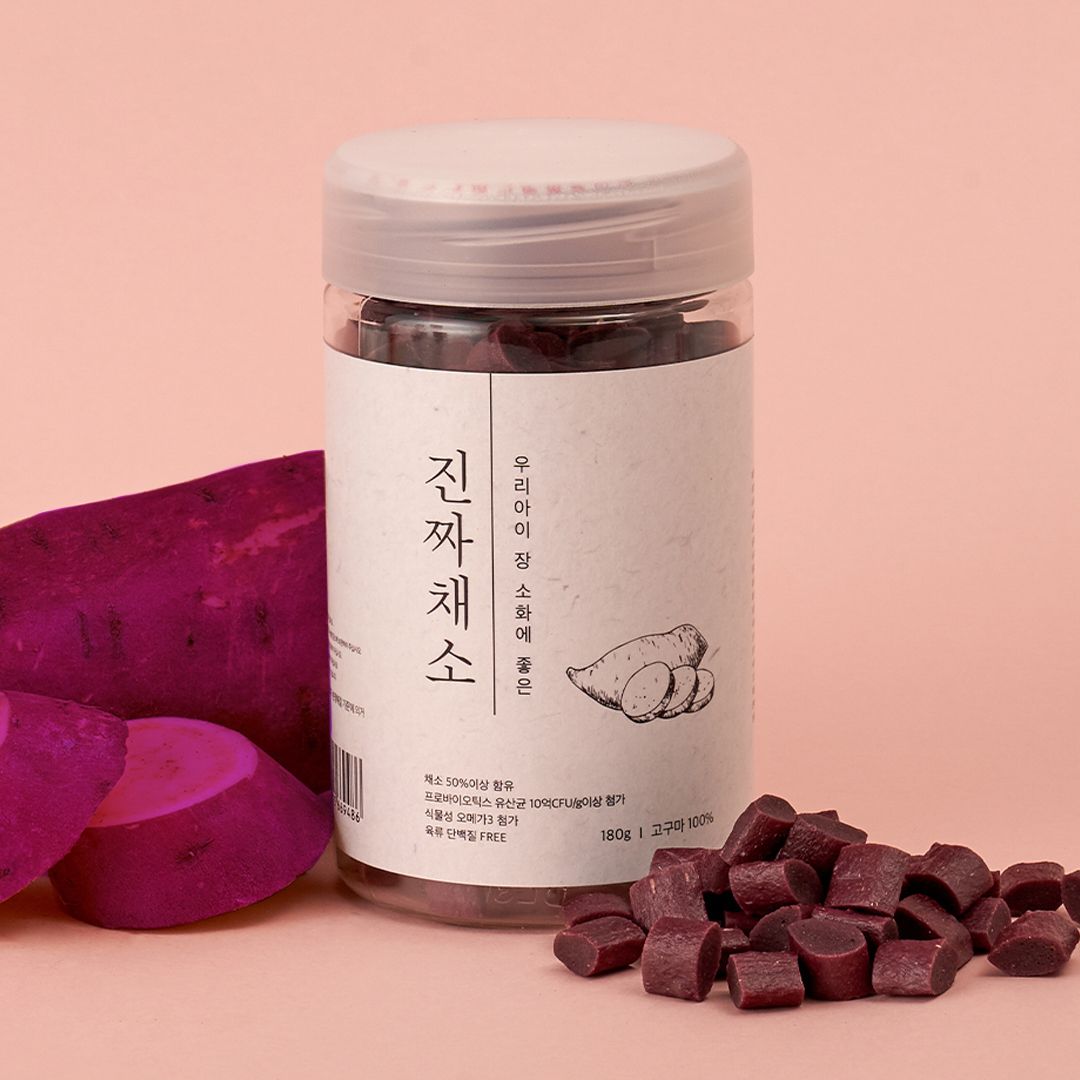 [꽉찬펫프]고기없이 맛있는 진짜채소 고구마&유산균 180g  0번