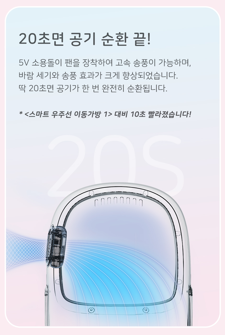 [무료배송] 펫킷 스마트 우주선 이동가방 2 5번째