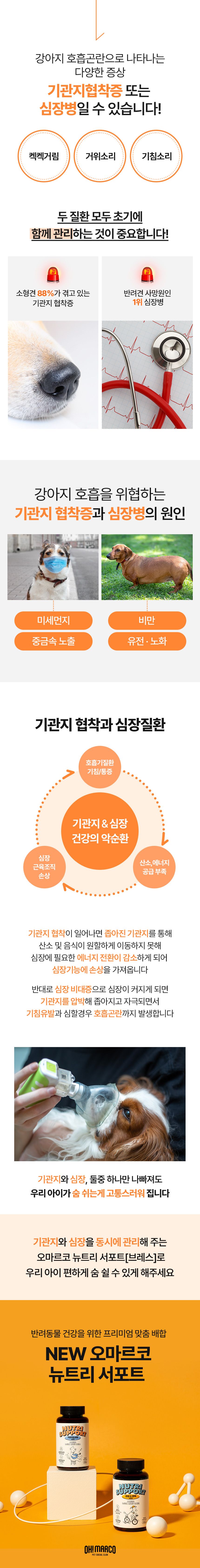 [무료배송] 오마르코 독 뉴트리서포트 브레스 3번째