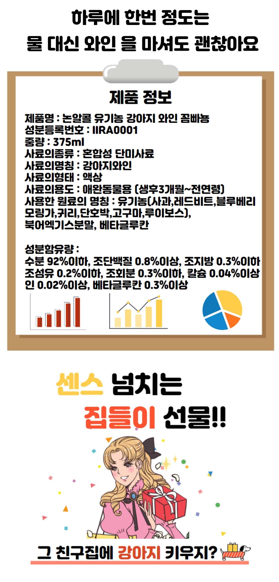 [무료배송][추가증정] 위드어스 와이너리 독 유기농 기능성 와인 꼼빠뇽 + 아로마 입욕제 2p 증정  12번째