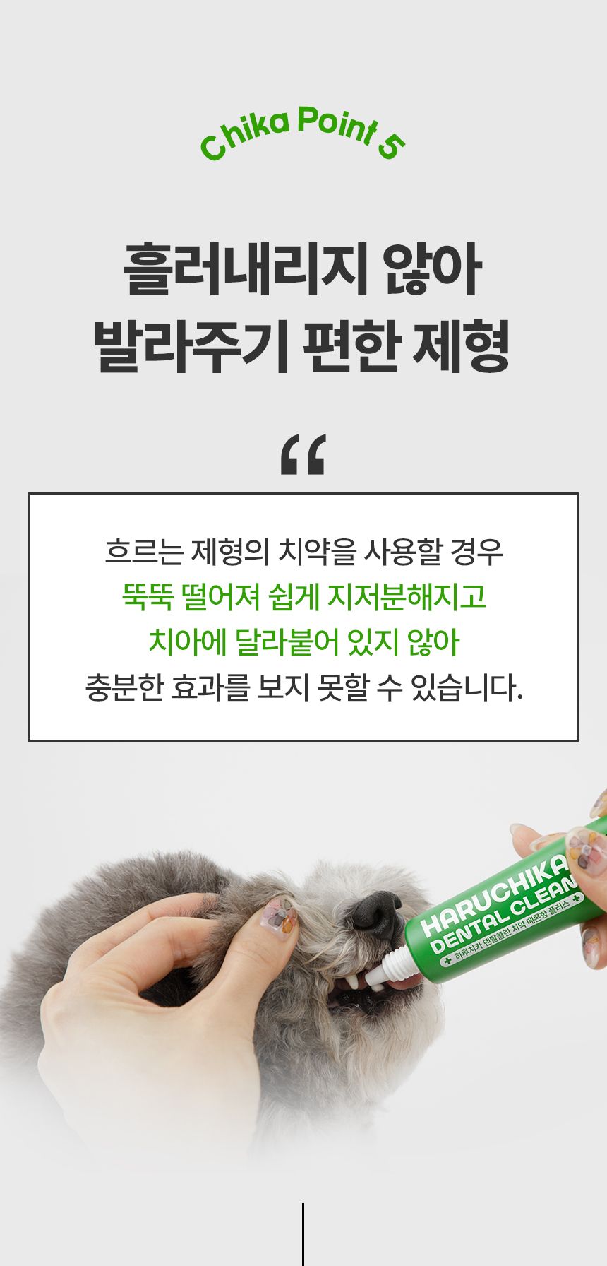 [NEW신상]펫생각 하루치카 덴탈클린 바르는 치약 60g (메론향) 10번째