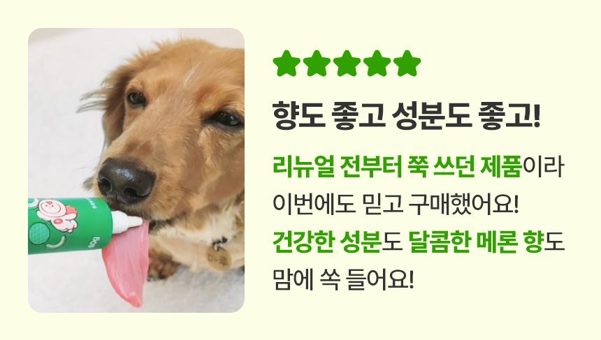 [NEW신상]펫생각 하루치카 덴탈클린 바르는 치약 60g (메론향) 24번째