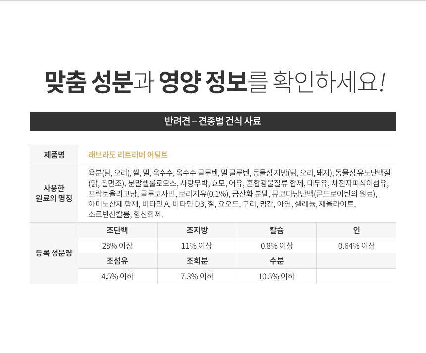 로얄캐닌 독 라브라도리트리버 어덜트 12kg 관절건강 5번째