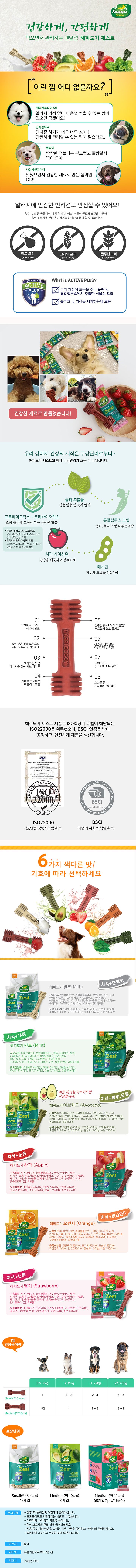 [체험팩] 해피도기 제스트 애플 M 1p 1번째