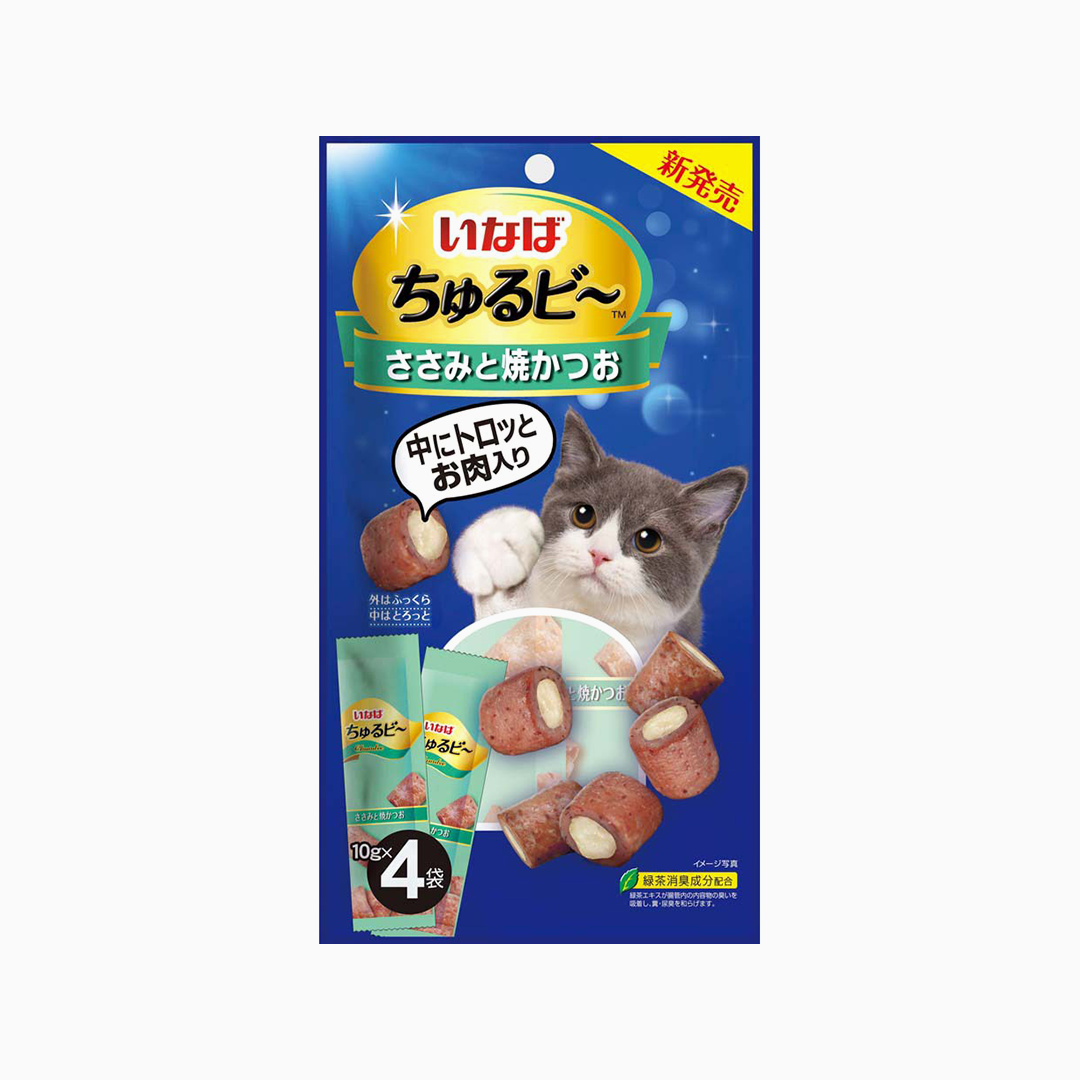 [NEW신상]이나바 캣 챠오 츄르비 닭가슴살&야끼가츠오 10g*4p 0번