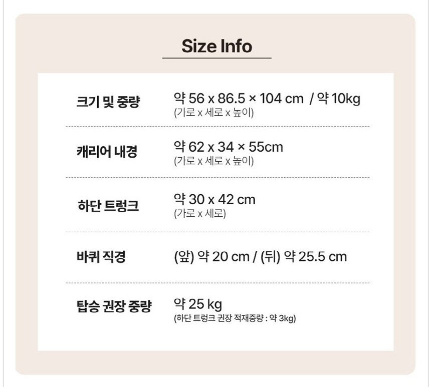 [NEW신상][무료배송] 아서아리 원터치 폴딩 펫 유모차 분리형 베이지/그레이 5번째