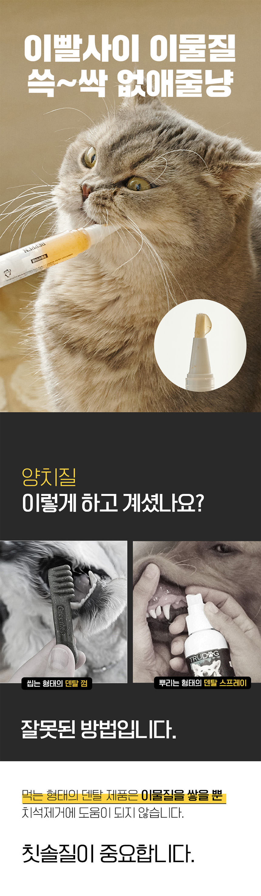 [NEW신상][무료배송] 베픈 프로폴리스 일체형 양치펜 닭고기맛 1번째