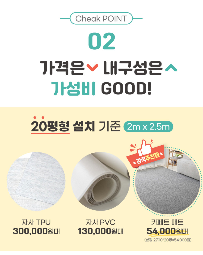 [무료배송] 리포소펫 미끄럼방지 카펫매트 36P 16번째