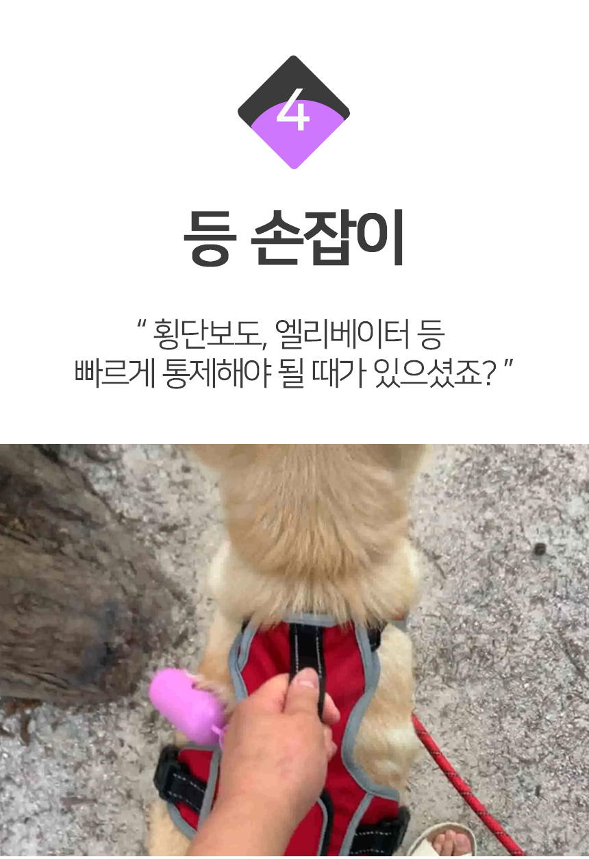 [무료배송] 멍템 포켓하네스 레드/블랙 L/XL 10번째