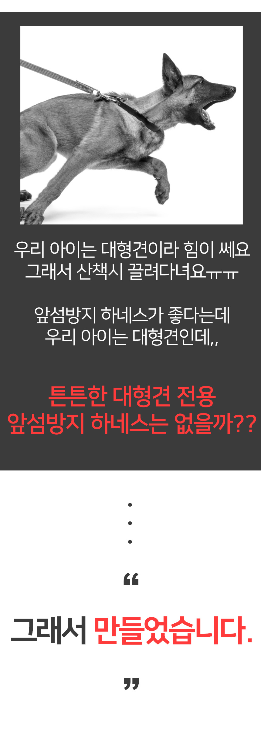 [무료배송] 멍템 포켓하네스 레드/블랙 L/XL 4번째