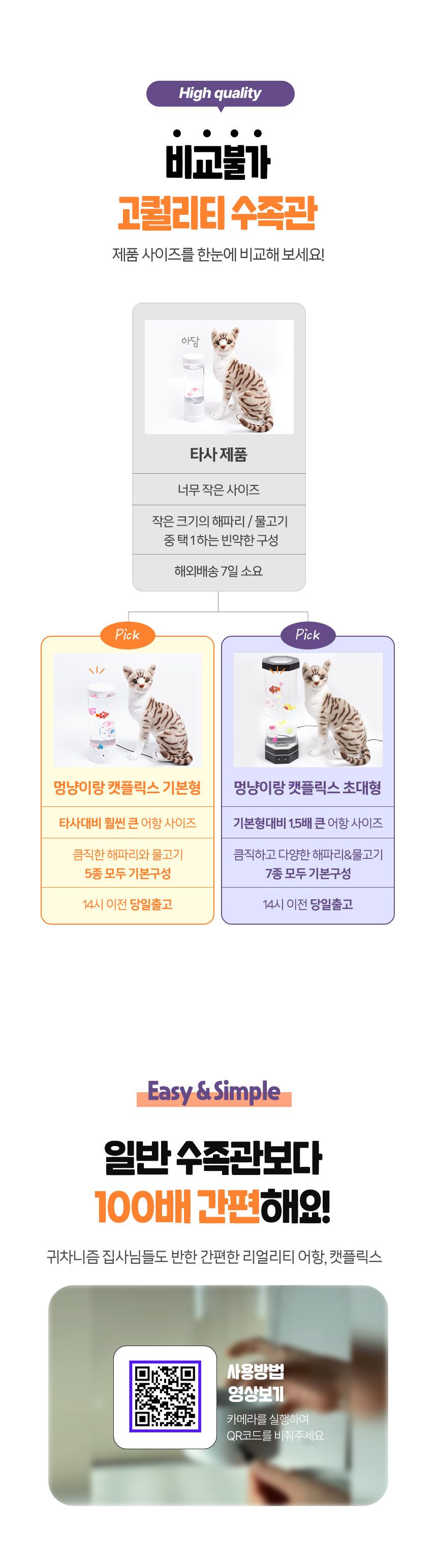 멍냥이랑 캣플릭스 전용 쓰러짐 방지 받침대(초대형) 7번째