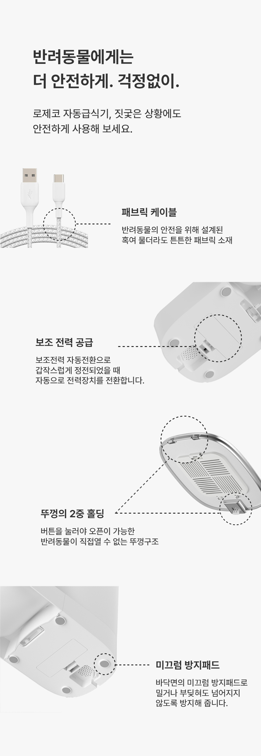 [무료배송] 로제코 자동 급식기 버튼형 4L 7번째
