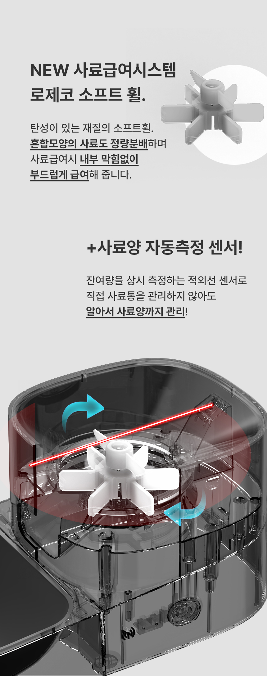 [무료배송] 로제코 자동 급식기 버튼형 4L 11번째
