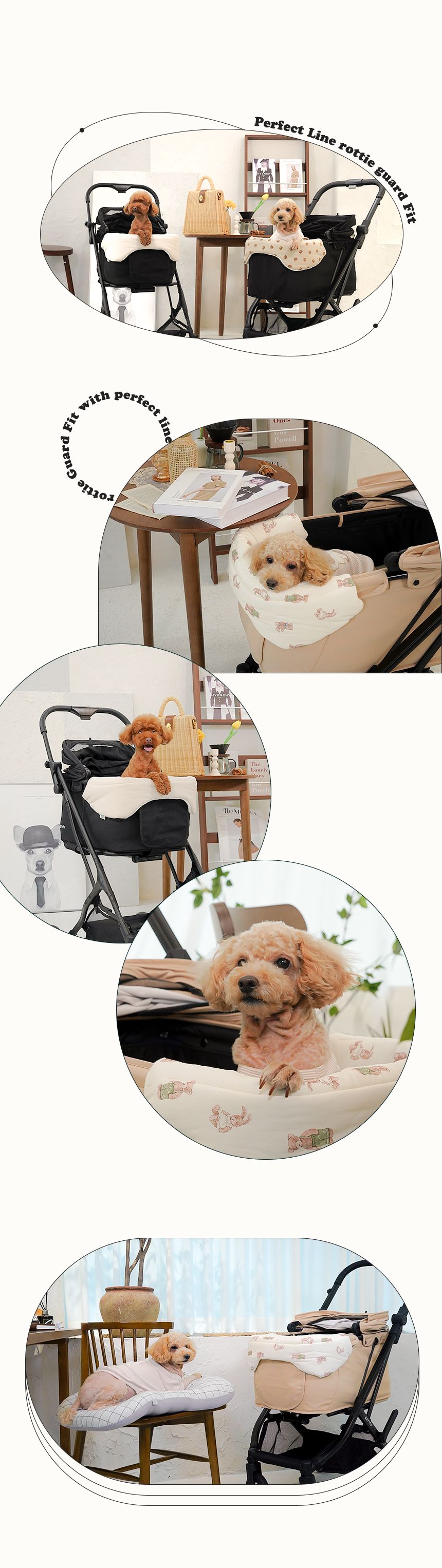 [무료배송] 로띠에 독 유모차 가드핏 레빗베어 10번째