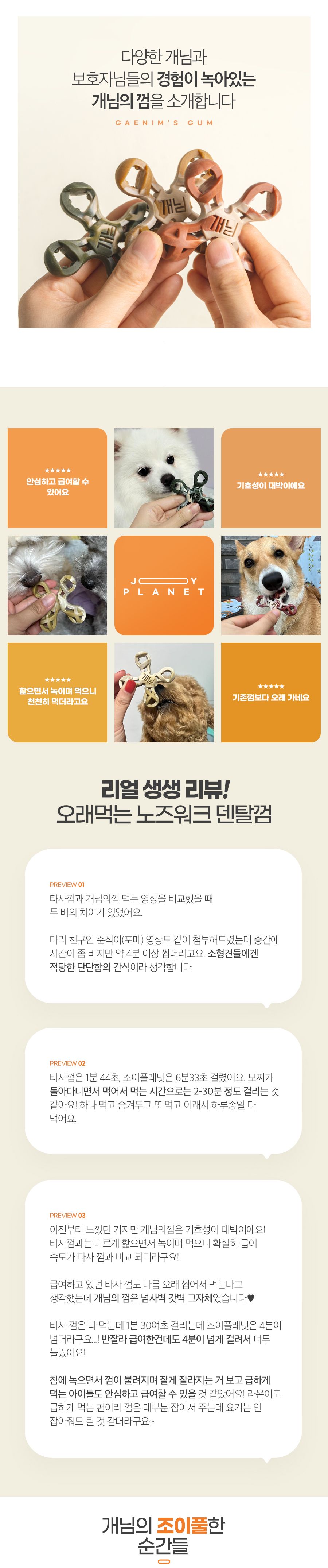 개님의상점 개님의껌 레틀즈&워우번볼 덴탈껌 105g 7번째