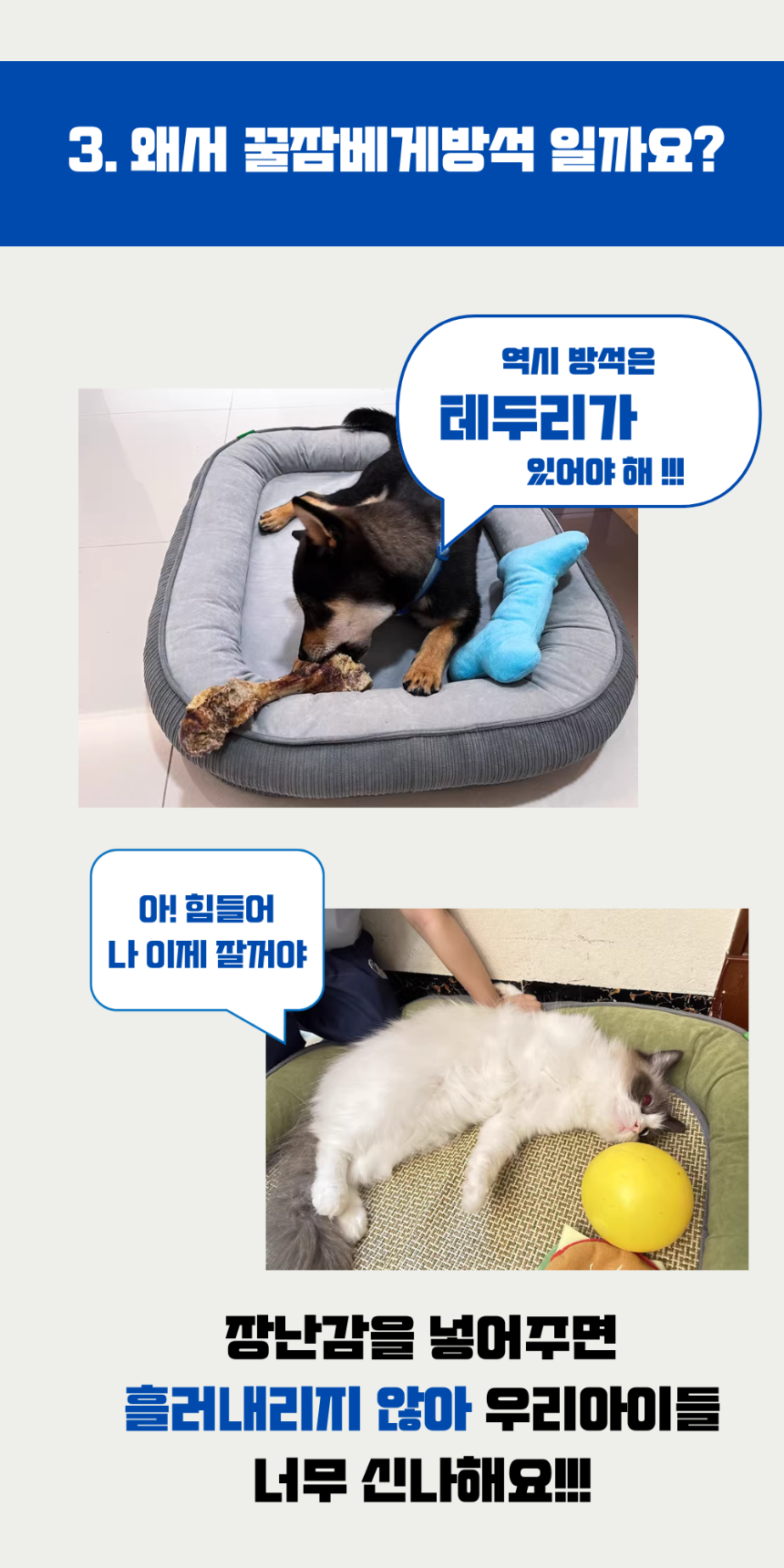 [무료배송] 펫앤마마 마약방석 3종 (그레이/그린/브라운) M~2XL 6번째