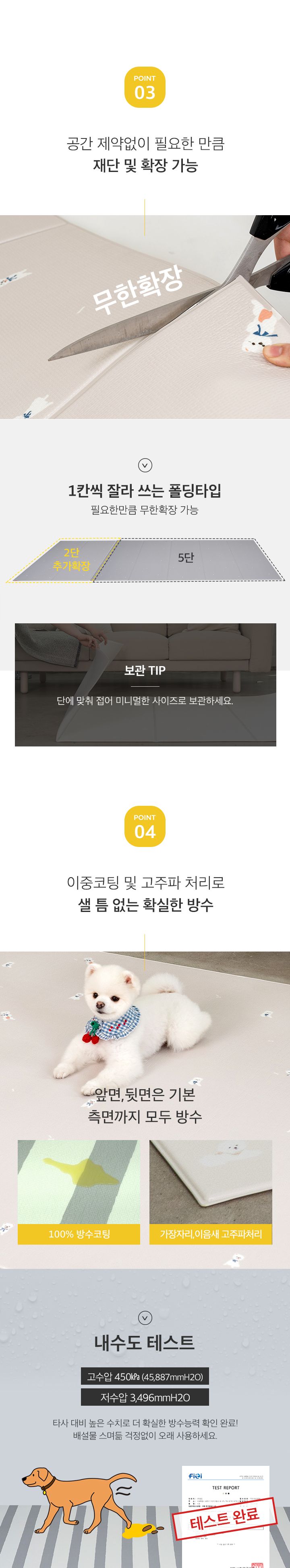 [무료배송] 퍼핑 펫매트 폴딩타입 견종 디자인 비숑/웰시코기/말티즈/포메라니안/푸들 8번째
