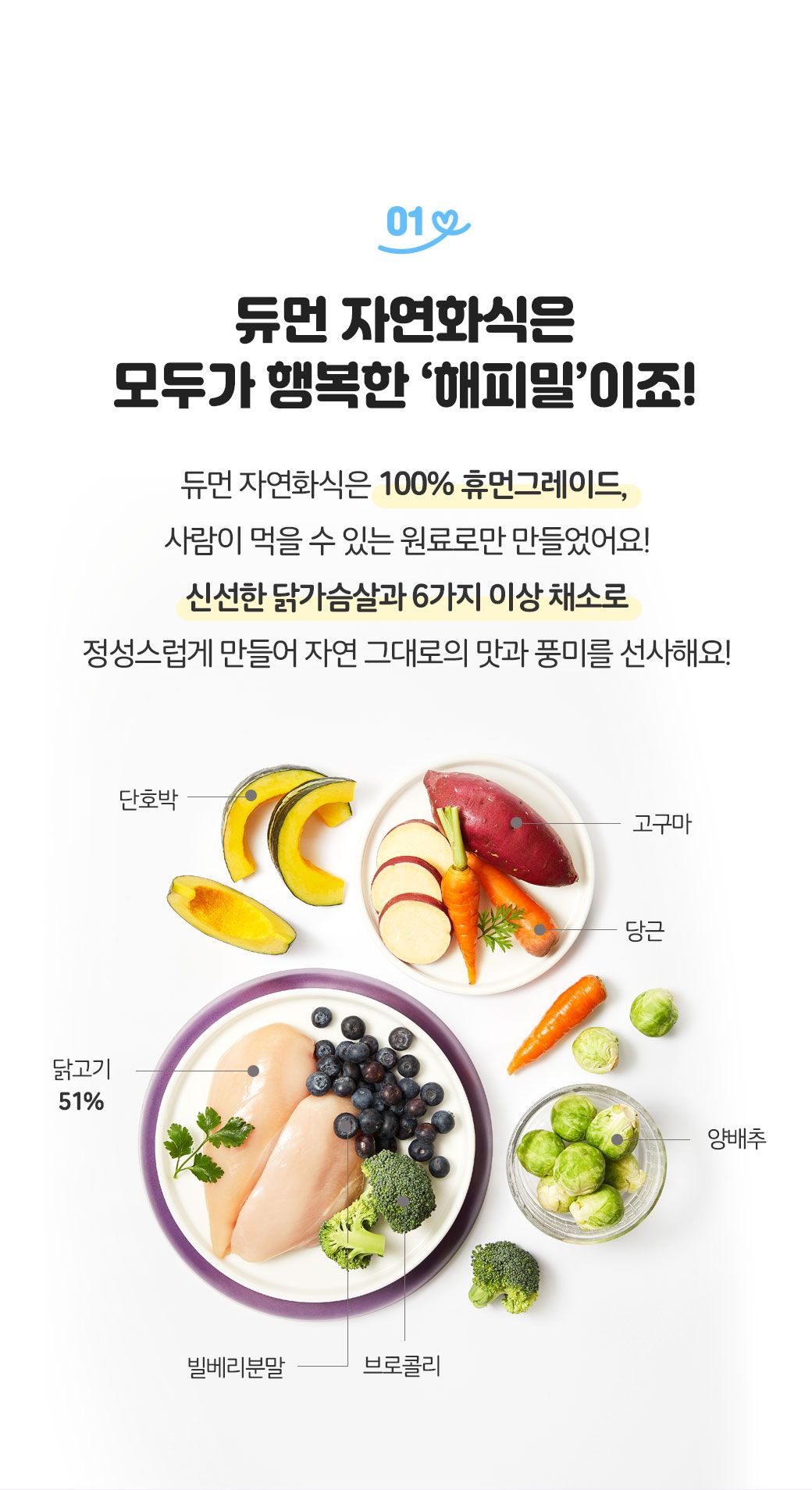 [무료배송] 듀먼 독 자연화식 닭가슴살&빌베리 50g 15+1팩 8번째