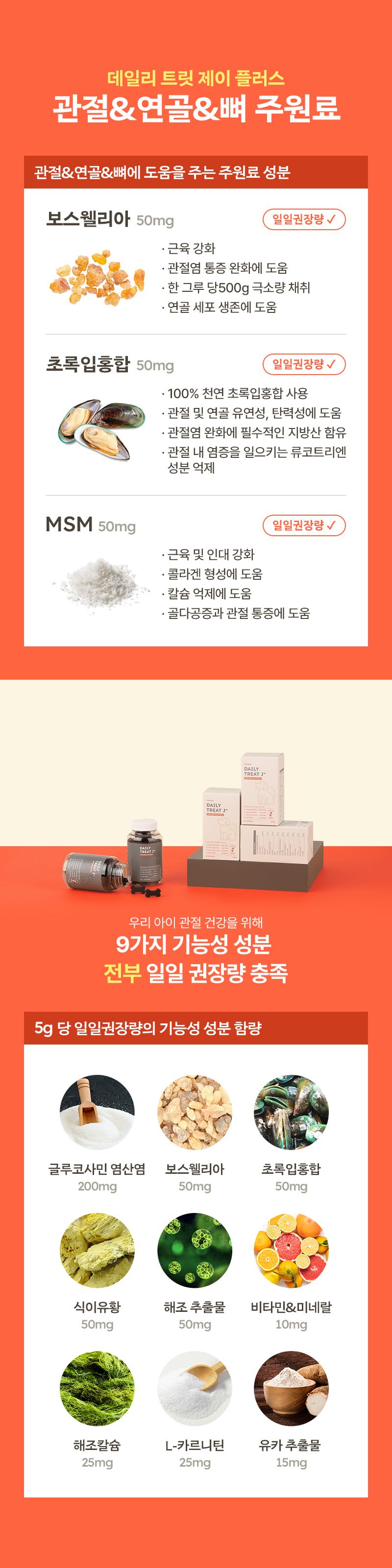 [무료배송] 피피픽 독 데일리 트릿 제이 플러스 관절 150g 5번째