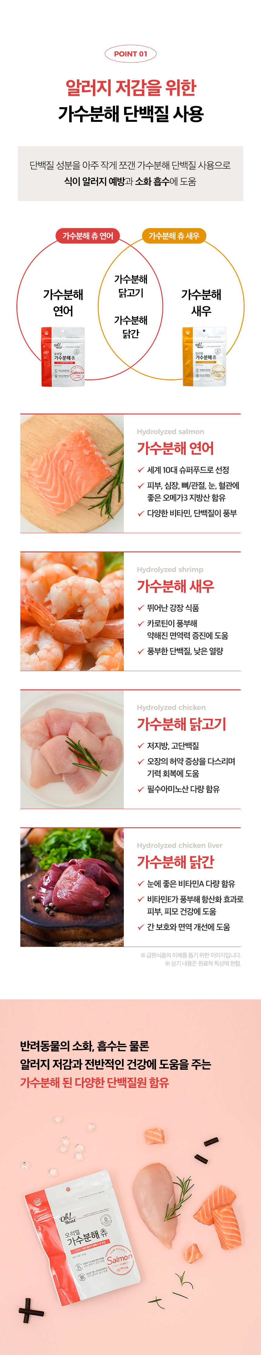 [무료배송] 옵티펫 오리얼 가수분해 츄 연어맛 90g 6번째