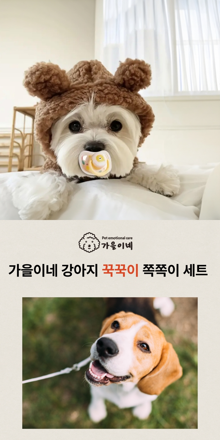 [NEW신상][무료배송] 가을이네 독 잠투정 꾹꾹이 보조 쪽쪽이 3종 세트 2번째