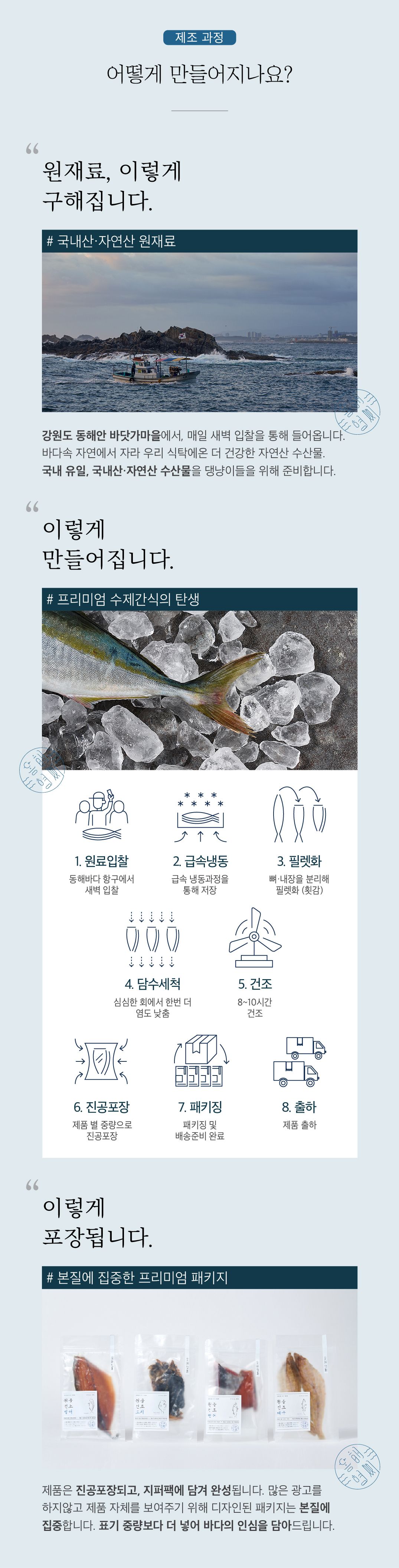 [무료배송] 동해형씨 원물건조 방어 75g 7번째