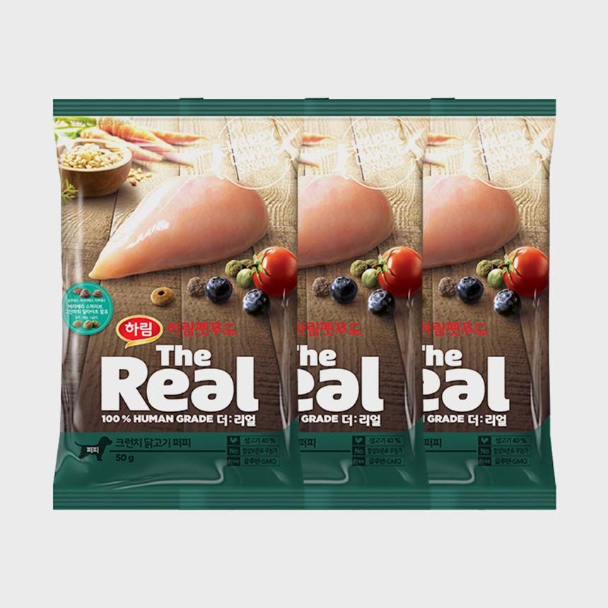 더리얼 독 크런치 닭고기 퍼피 제품