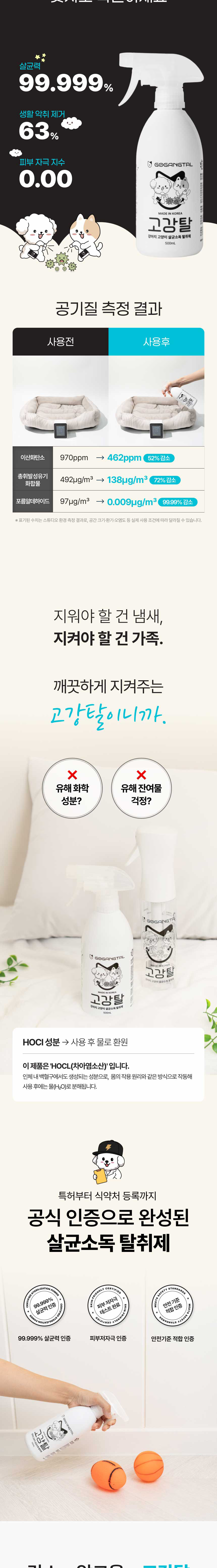 [무료배송] 고강탈 탈취제 살균 소독 냄새 제거 스프레이 4L 리필용 2번째