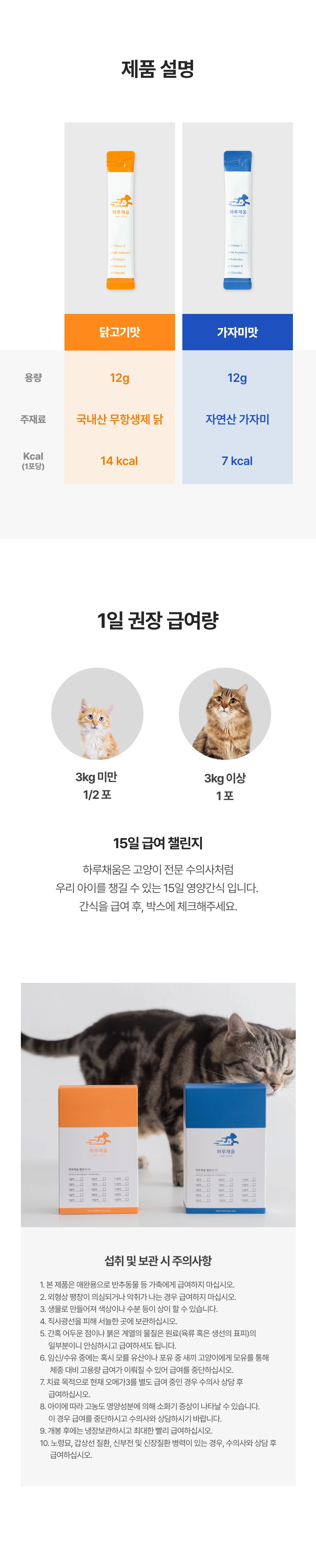 프로젝트21 캣 하루채움 무항생제 닭 12g*15p 32번째