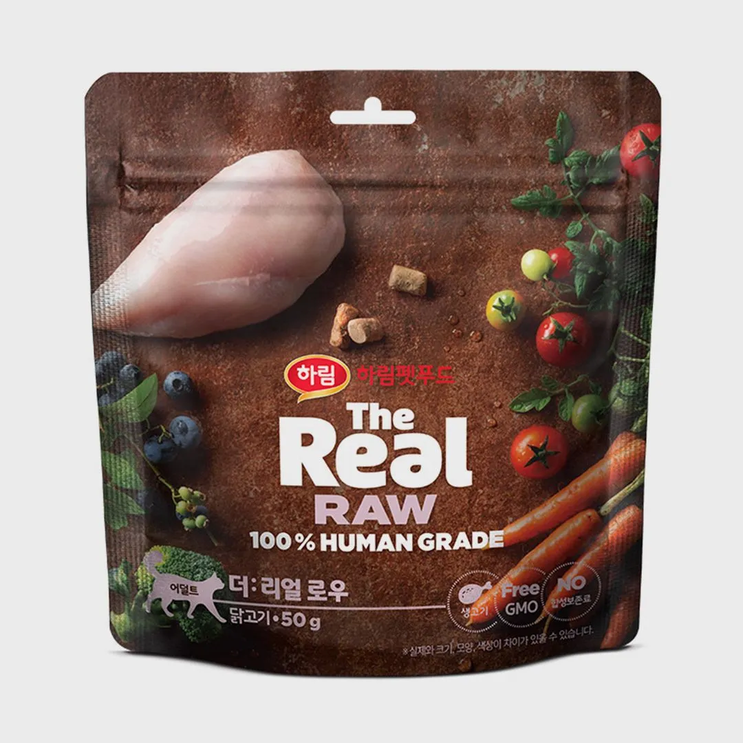 더리얼 캣 로우 닭고기 어덜트 50g