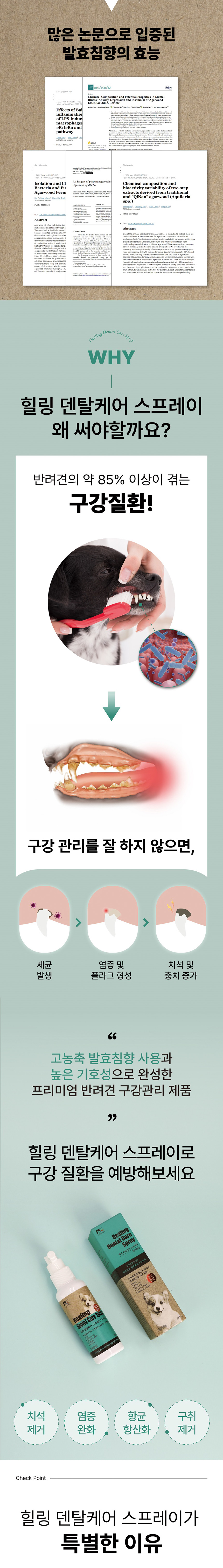 [NEW신상][무료배송] 힐링 독 덴탈케어 스프레이 100ml 3번째