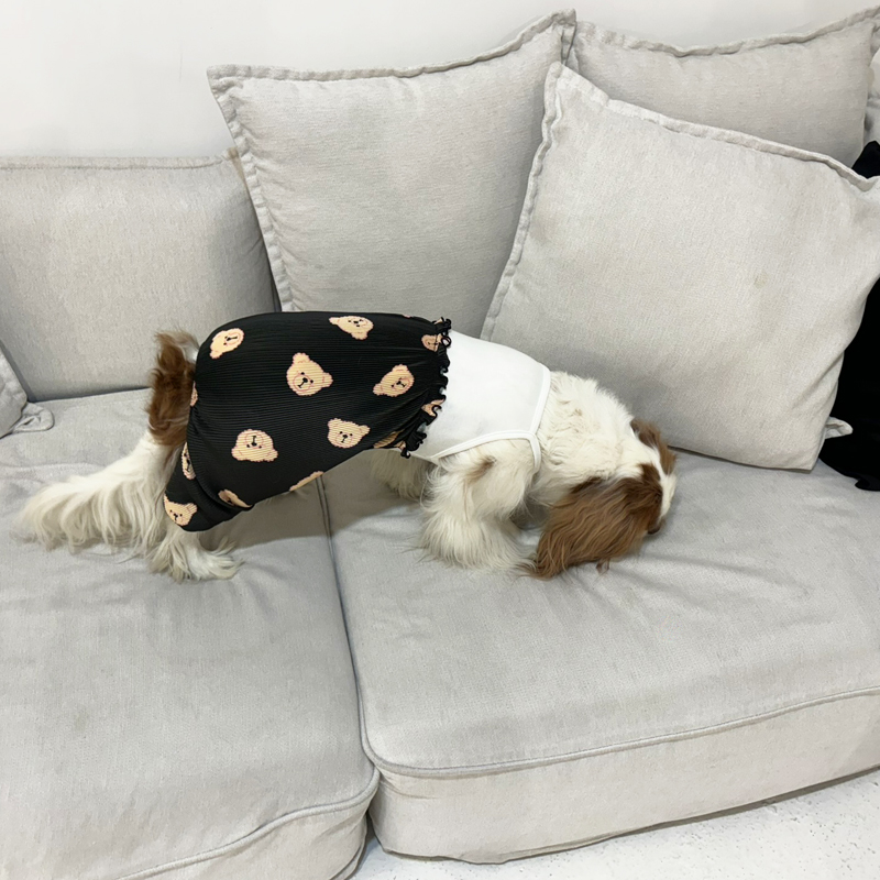 [무료배송] 해피댕댕 곰돌이플리츠올인원 S - 2XL 12번째