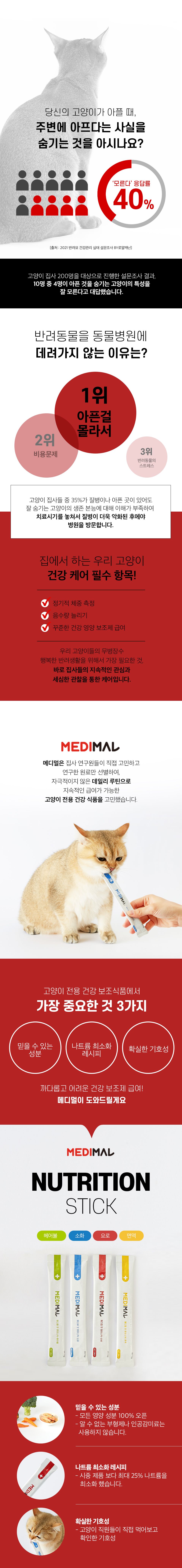 [유통기한임박, 24년7월15일][체험팩] 메디멀 캣 영양스틱 요로 15g*1p 1번째