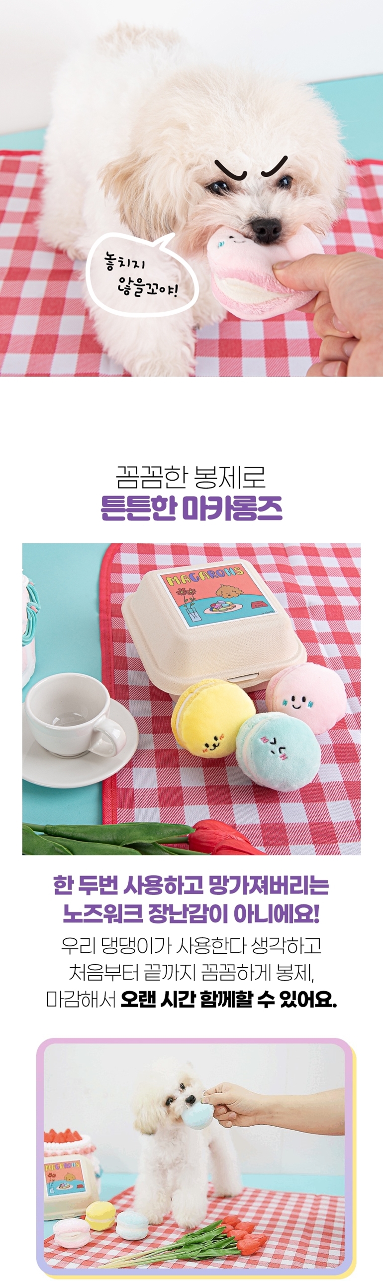 [NEW신상][무료배송] 가을이네 독 마카롱 노즈워크 3종 세트 13번째