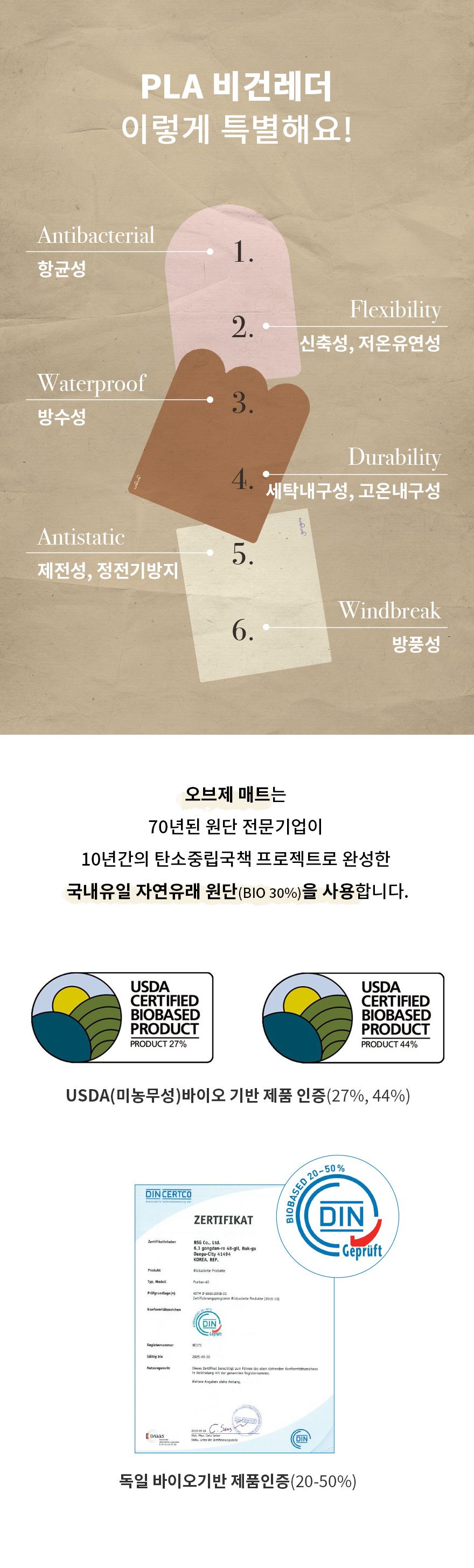 [무료배송] 구루구루 에코 오브제 논슬립 매트 크림/시나몬/로즈핑크 10번째