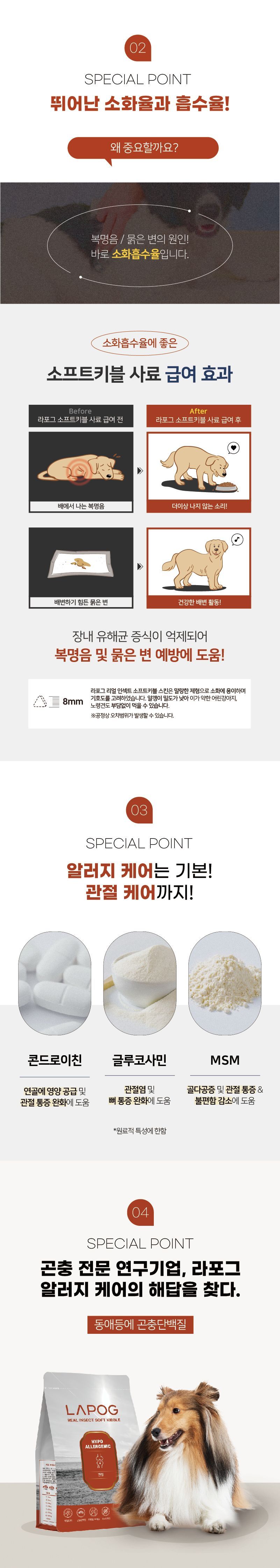 [NEW신상][사료샘플] 라포그 독 리얼인섹트 소프트키블 조인트 40g 11번째