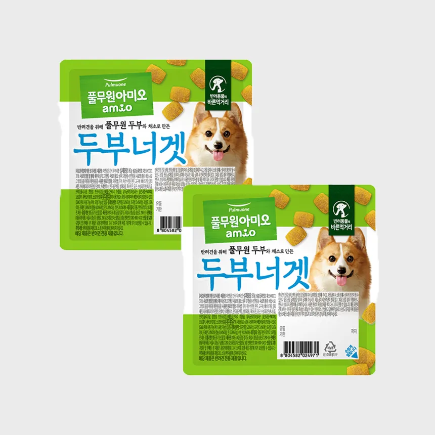 풀무원 아미오 독 자연담은 간식 두부너겟팩 160g