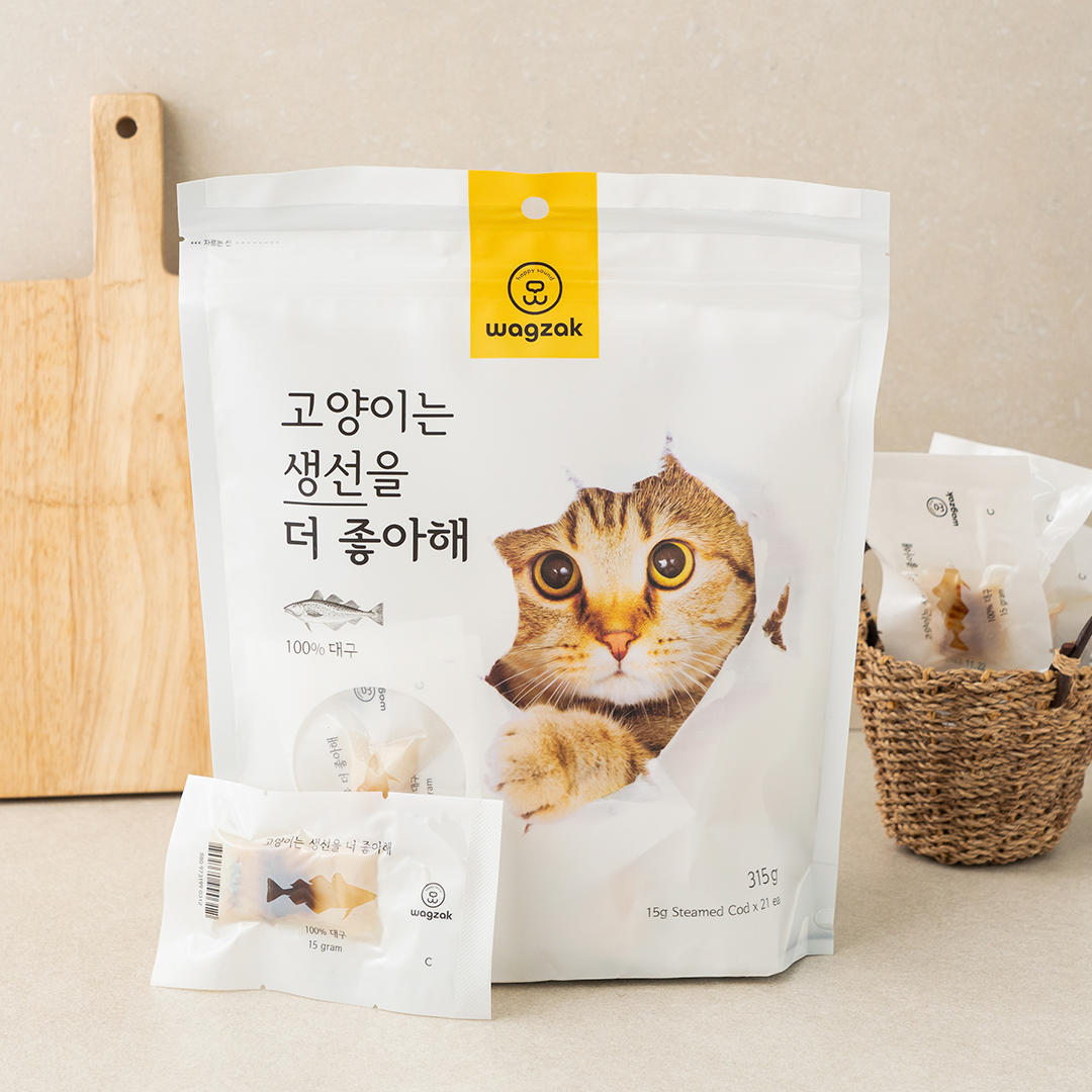 와그작 고양이는 고기&생선을 더 좋아해 닭가슴살/오리가슴살/가다랑어/대구/연어 21p 6번