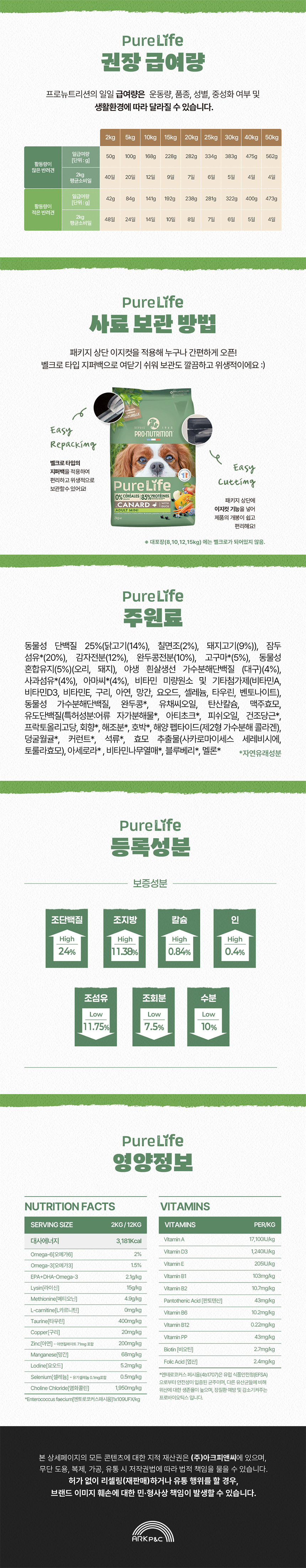 [NEW신상][무료배송] 프로뉴트리션 퓨어라이프 독 그레인프리 시니어7+ 2kg 5번째