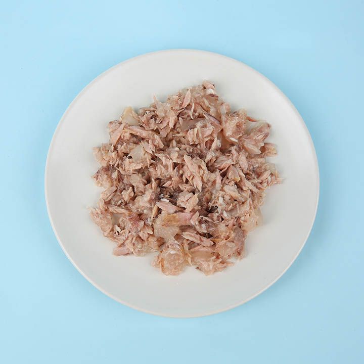 쉬바 캣 디럭스 참치흰살&도미 캔 85g 4번