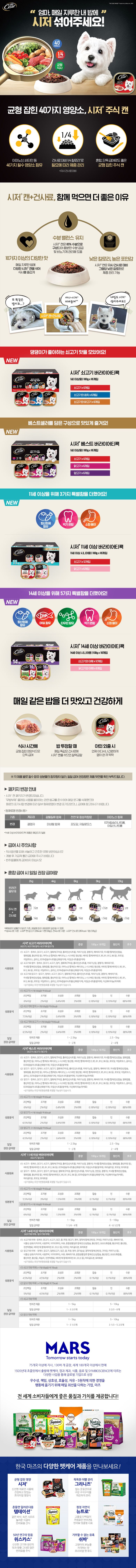시저 독 시니어 14세이상 2종 100g*18p 1번째
