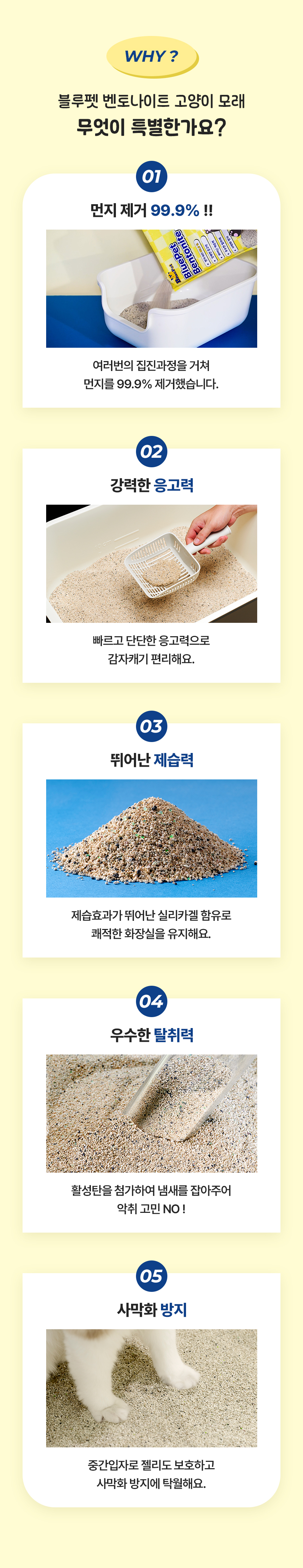 [3개] 블루펫 캣 먼지 없는 벤토나이트 모래 6kg 2번째