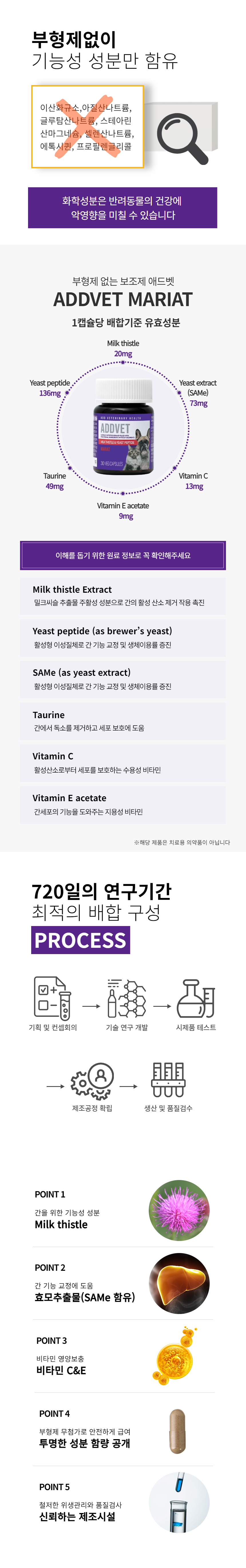 [무료배송] 애드벳 매리엇 간 영양제 30캡슐 3번째