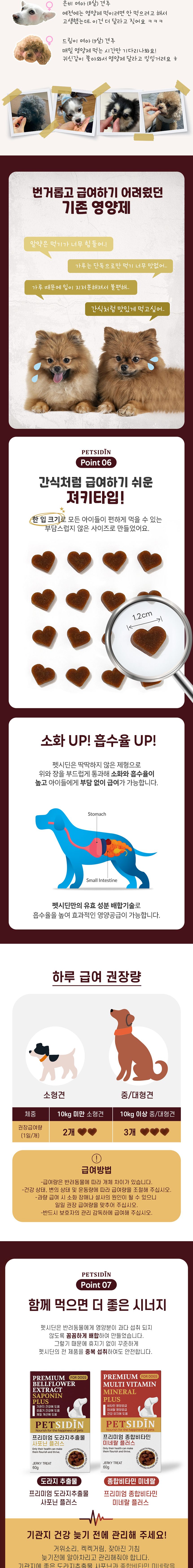 펫시딘 독 도라지추출물 사포닌 기관지 호흡기 영양제 60g 7번째